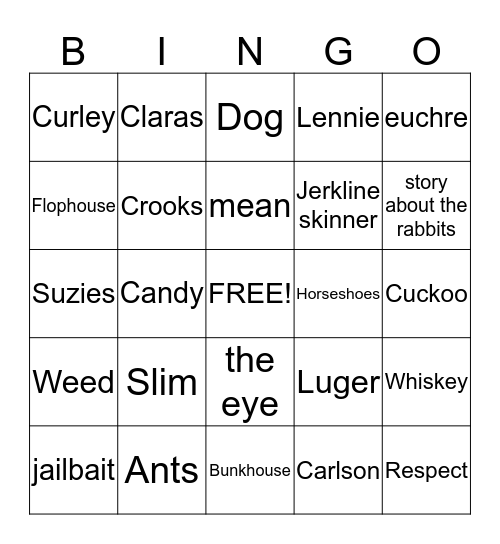 OMAM Bingo Card