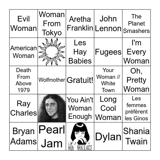 Femmes Bingo Card