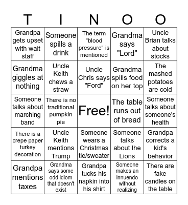 Hepp Family Bingo Card
