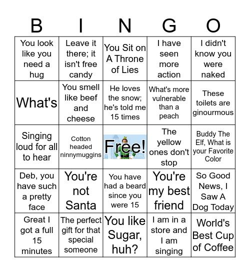 ELF BINGO Card