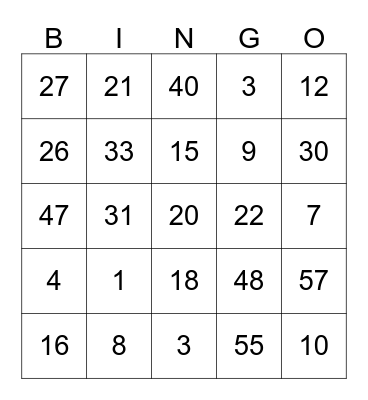 COLOURPOP FALL BINGO 2018 Bingo Card