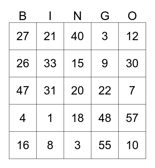 COLOURPOP FALL BINGO 2018 Bingo Card