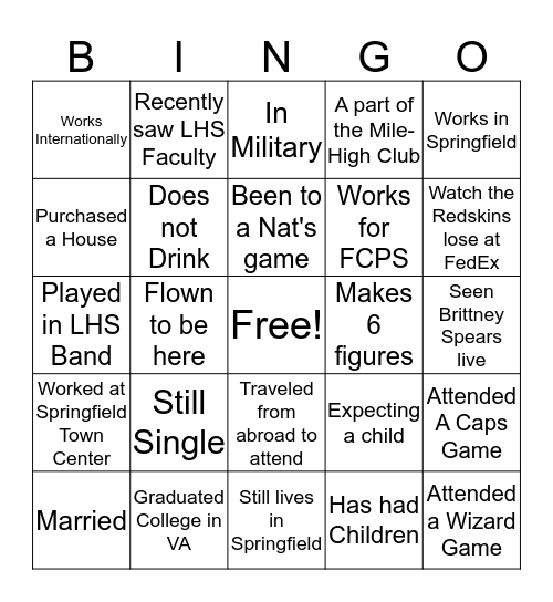 08' LHS SCAVENGER HUNT Bingo Card