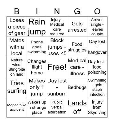 #360 Boogie Bingo Card