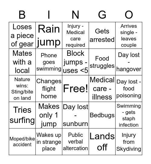 #360 Boogie Bingo Card