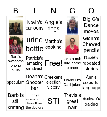 Coleman Clinic Crazy Christmas Bingo 2018 Bingo Card