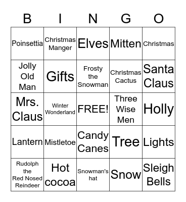 People Care Bingo Card