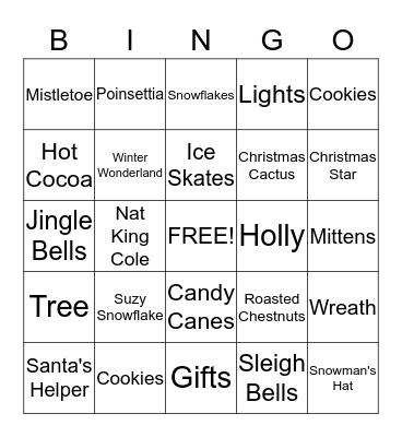 People Care Bingo Card