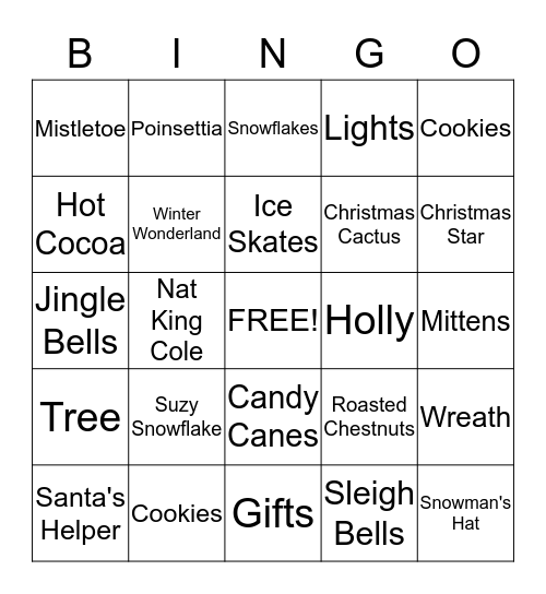 People Care Bingo Card