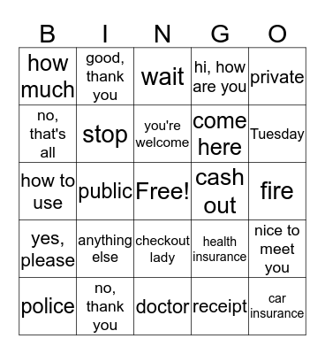 Bingo 7 Bingo Card