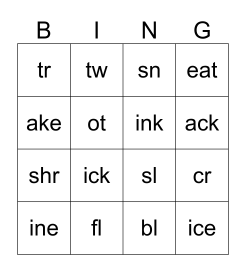 Bingo Card