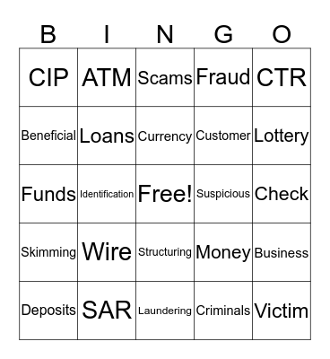 BSA BINGO Card