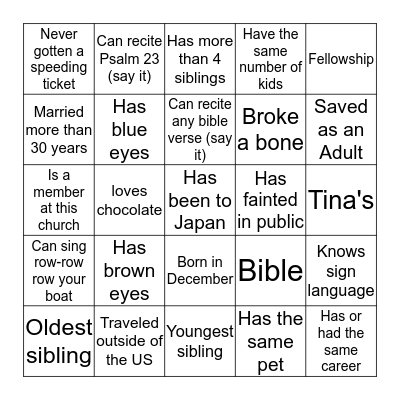 Bingo Card
