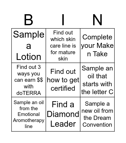Quest for Knowledge Bingo Card