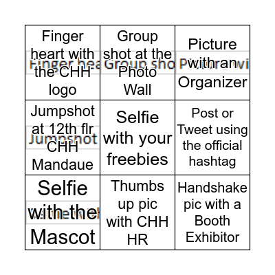 2nd CHH Pharmacy Post-Graduate Course Bingo Card