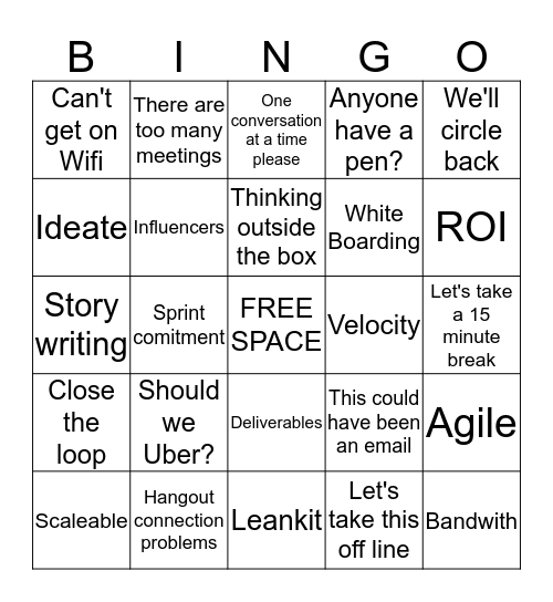 BONANZA BINGO! Bingo Card