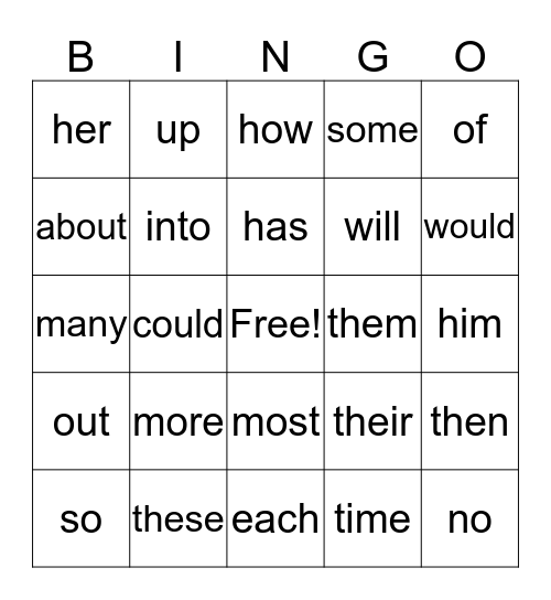 Orange Bingo Card