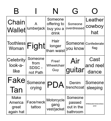 North Star Bingo Card