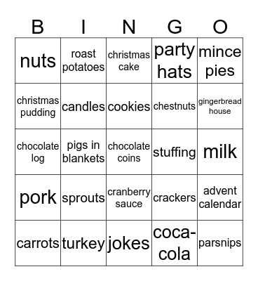Christmas Bingo Card