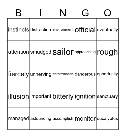 Teal 76/78 Bingo Card