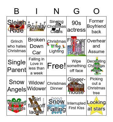 Hallmark Movie Bingo Card