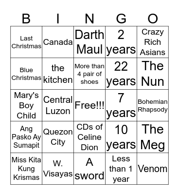 IRCC's Christmas People's bingo!!! Bingo Card