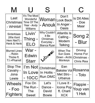 111 Bingo Card