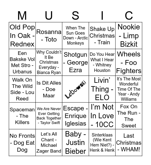 116 Bingo Card