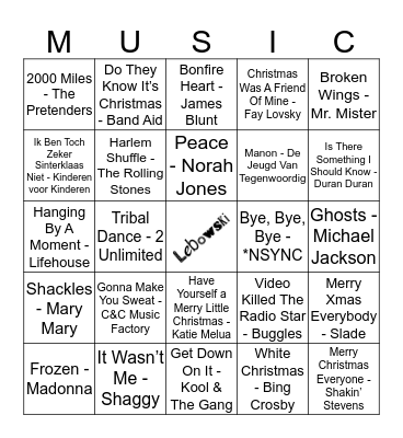 207 Bingo Card