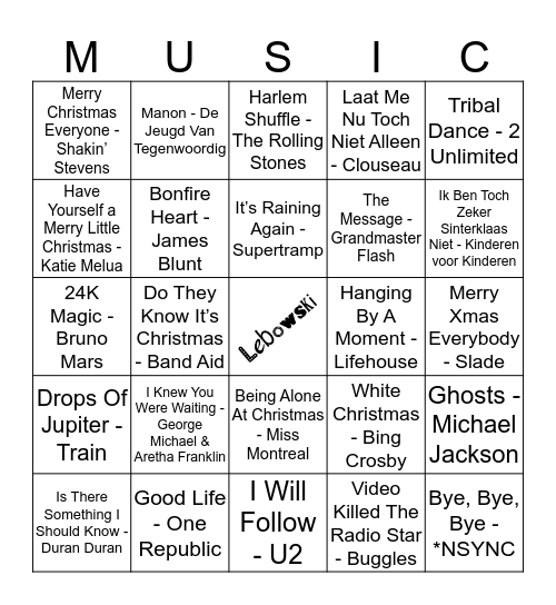 208 Bingo Card