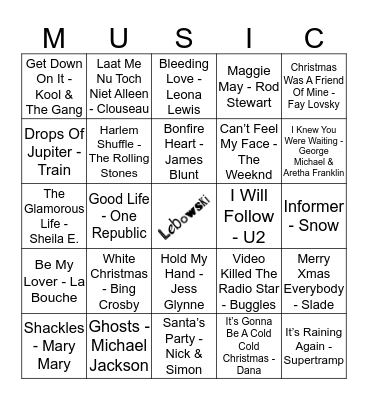 209 Bingo Card