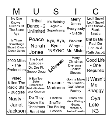 210 Bingo Card