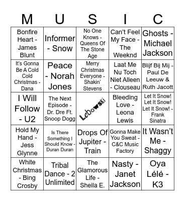 215 Bingo Card