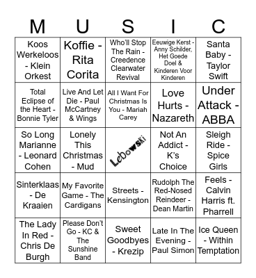 303 Bingo Card