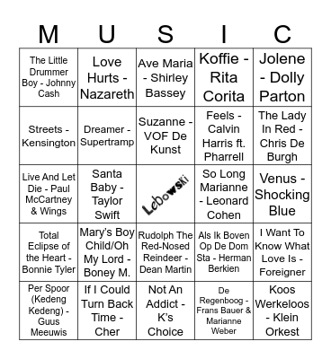305 Bingo Card