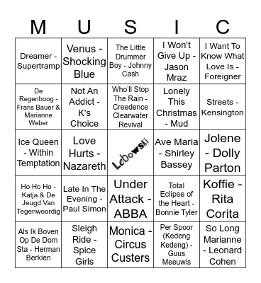 306 Bingo Card