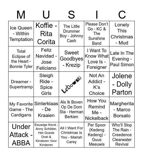 310 Bingo Card