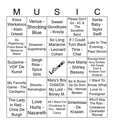 316 Bingo Card