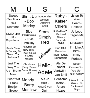 405 Bingo Card