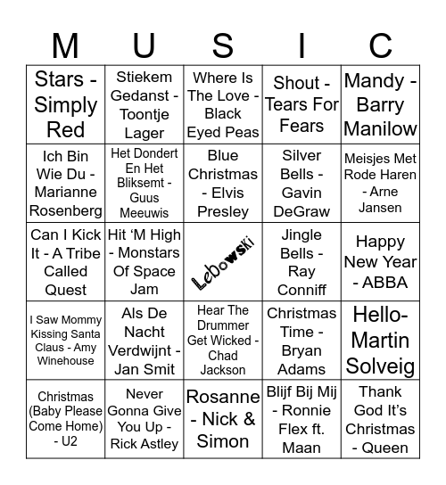 411 Bingo Card