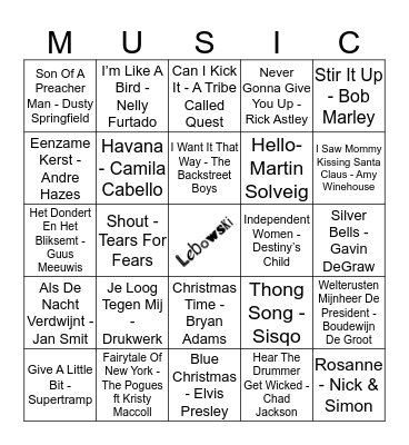 414 Bingo Card