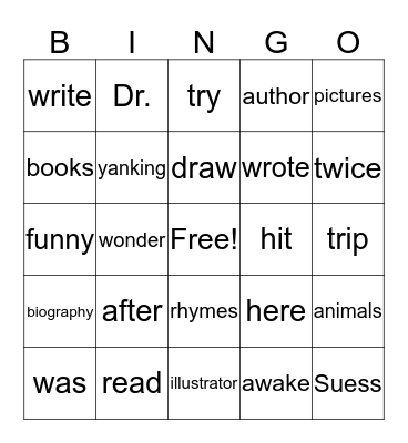 Lesson 2-9 Bingo Card