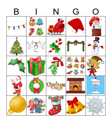 Christmas and Winter Bingo Card