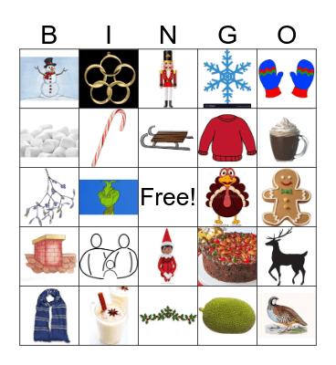 HO-HO-Holiday Bingo Card