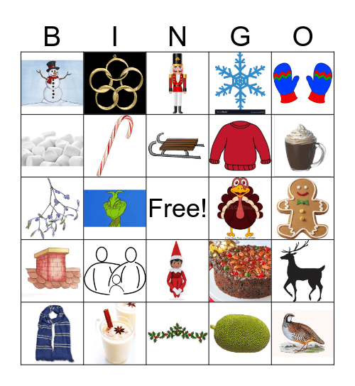 HO-HO-Holiday Bingo Card