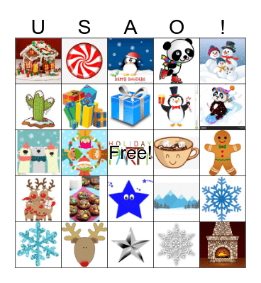 2018 USAO Holiday Party Bingo Card