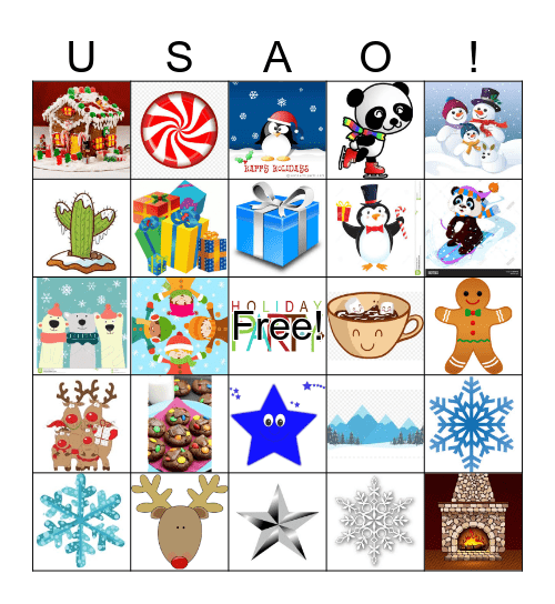 2018 USAO Holiday Party Bingo Card