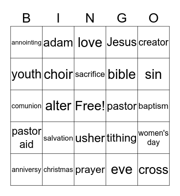 YPD  Bingo Card