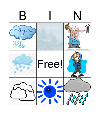 Weather Bingo Card