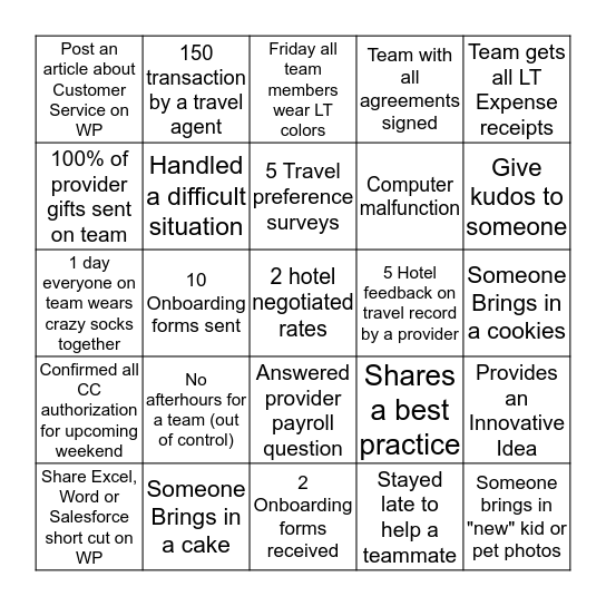 Bingo Card